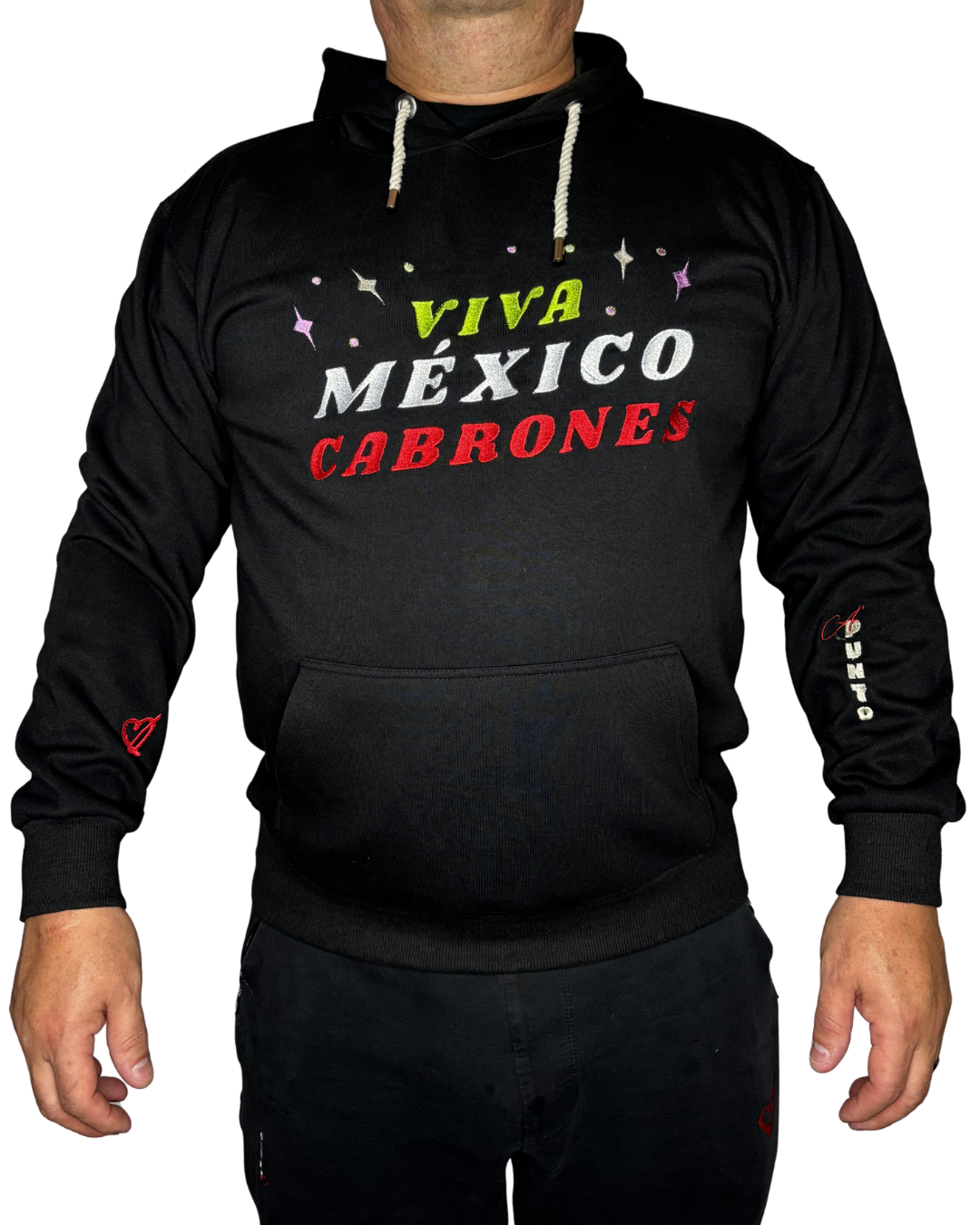 "VIVA MÉXICO CABRONES" Hoodie bunt